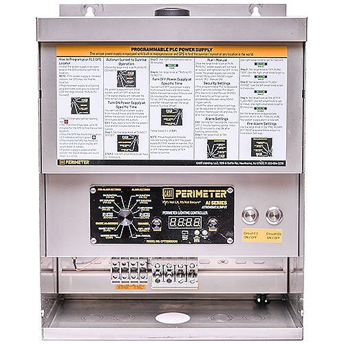 CAST CPT1200DCAI Perimeter Low Voltage DC Power Supply 26V, 1200 Watt, Circuit, Third Party Integration Capable, GPS Auto Detect Dusk to Dawn, Auto Sensing Primary Power Range 110VAC-277VAC