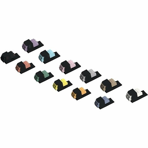 Panduit CMDSRDLCZBL Mini-Com Duplex LC Red Adapter, SR/SR, Non-Keyed Adapter, Black Module