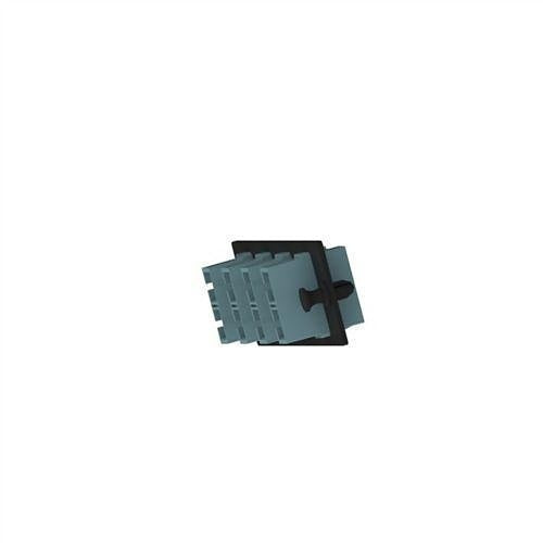 Panduit FAP4WAQDSCZ FAP Wallplate 4 Port SC 10 Gigabit Ethernet Duplex Multimode ADA Adapters, 4-Port, Aqua