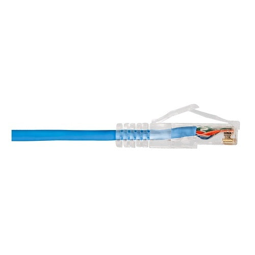 Wirepath WP-PC-C6TR-3-BLU-5PK CAT6 ThinRun Ethernet Patch Cable, 3\', Blue, 5-Pack