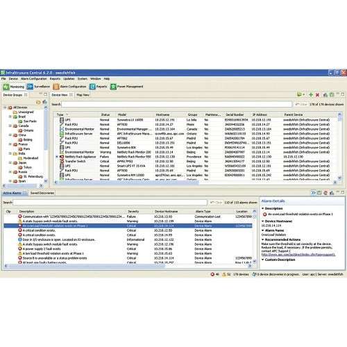 APC AP9475 EcoStruxure IT Data Center Expert, Enterprise, up to 4025 devices, up to 250 Surveillance Cameras, Remote Monitoring, Management
