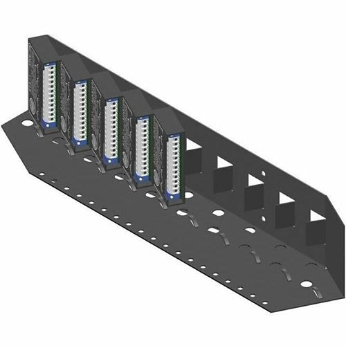 RDL SR-10 STICK-ON Series 19\\" 10-Module Mounting Rack, Black