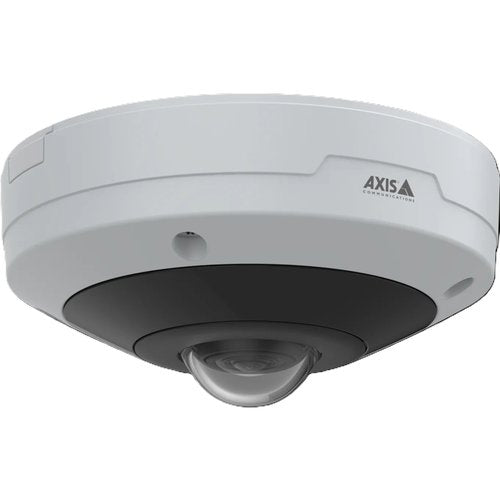 AXIS M4348-PLVE M43 Series 12MP Outdoor-Ready Panoramic Camera with 360° View and Audio Analytics, 1.7mm Fixed Lens, IR LEDs, IP66, IK10