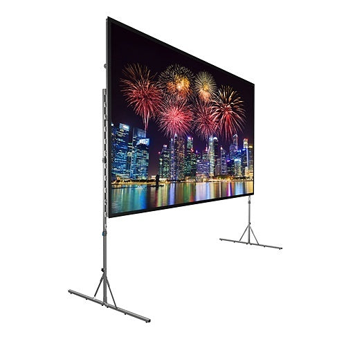 Da-Lite 38304 Fast-Fold Deluxe Portable Projection Screen, Floor Standing Screen, 16:10 Wide, HD Rental, 107" Screen, TAA Compliant