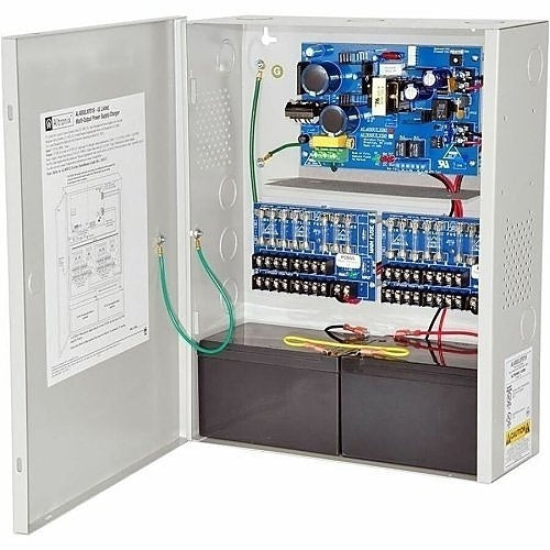 Altronix AL400XPD16220 Power Supply Charger, 16-Fused Outputs, 12/24V DC at 4A, 220V AC, BC400 Enclosure