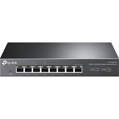 TP-Link TL-SG108-M2 8-Port 2.5G Desktop Switch, Black