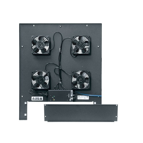 Middle Atlantic MW-4QFT-FC Fan Top with Controller for WR, WRK, MRK, VRK, VMRK, and DRK Racks, 220 CFM, 4\\" Fans