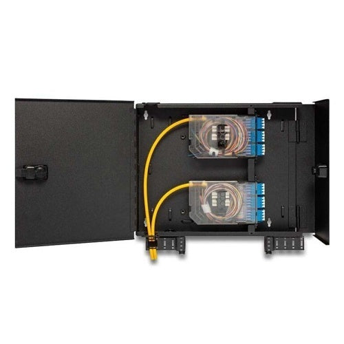 OCC WTC2BC Cabinet Wall Mount Fiber Enclosure, Customer Side Door Removable with locking Slam Latches