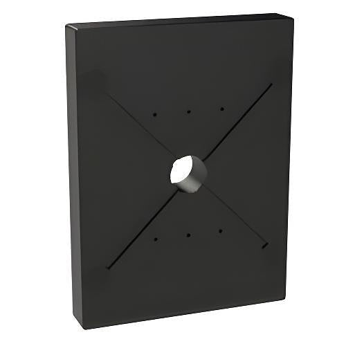 Pedestal Pro 57PLA-PRO-001-HDP 5.79" 7.75" Dual Gang RFID Buffer Plate