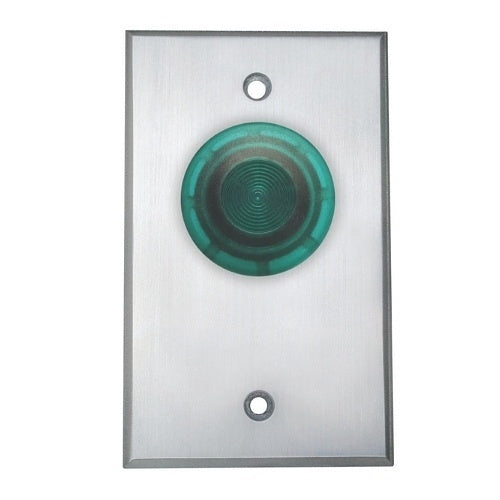 Camden CM-3010G Spring Return Button, N/C, Momentary, Green Button