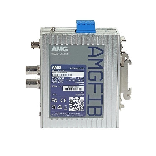 AMG Systems AMGFIB-2VR-S1B AMGFIB Series 2-Channel CVI / TVI / AHD / CVBS Video Receiver, Singlemode 20Km, 1-Fiber, B-Side