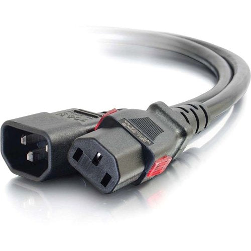 C2G CG10361 Locking C14 to C13 10A 250V Power Cord, 10' (3m), Black