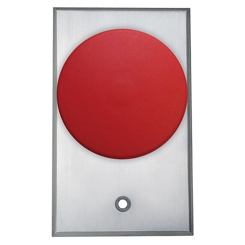Camden CM-5070R Push Button, Toggle Switch, Normally Closed, Single Pole Single Throw, Red