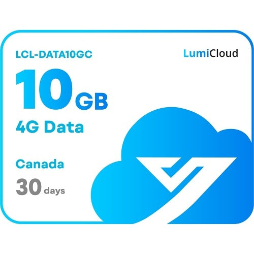 Luminys LCL-DATA10GC LumiCloud 4G Monthly Data Package, 10GB, Canada
