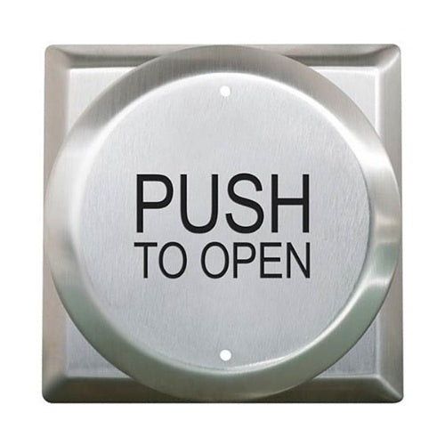 Camden CM-41/3 4-1/2\\" Round with Square Back Plate, Push Plate Switch