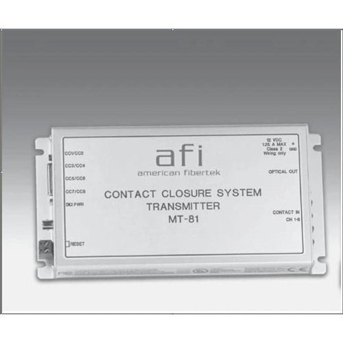 AFI MT-82SL 82SL Series 16-Channel Contact Closure Module Transmitter, Singlemode Fiber