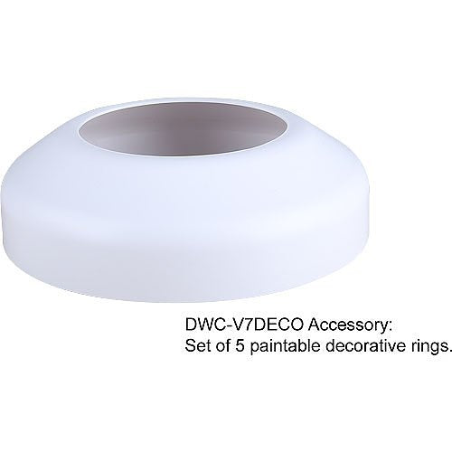 Digital Watchdog DWC-V7553W Star-Light Plus 5MP Ultra-Low-Profile Vandal Dome Camera, 2.8mm Fixed Lens, White
