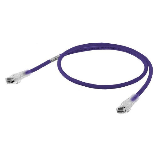 Hubbell HC6P90 NEXTSPEED CAT6 Patch Cord, Slim, 90\', Purple