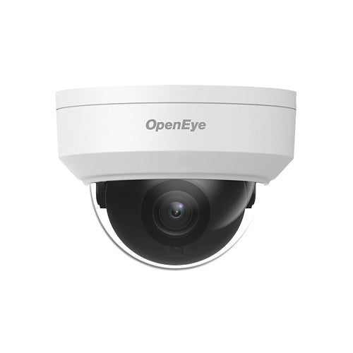 OpenEye OE-C1014D4-S 4MP Outdoor Mini IP Dome Camera, 2.8mm Fixed Lens, White