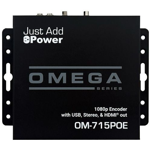 Just Add Power OM-715POE HD over IP Enhanced Gigabit Transmitter, 1080p, 30W PoE (Previous VBS-HDIP-715POE)