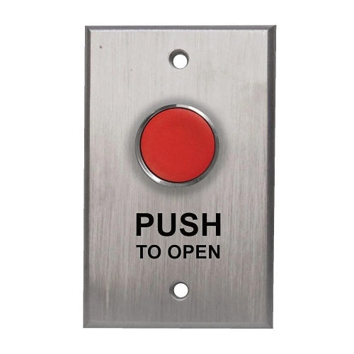 Camden CM-8000R Vandal Resistant Push Button, Extended, Red