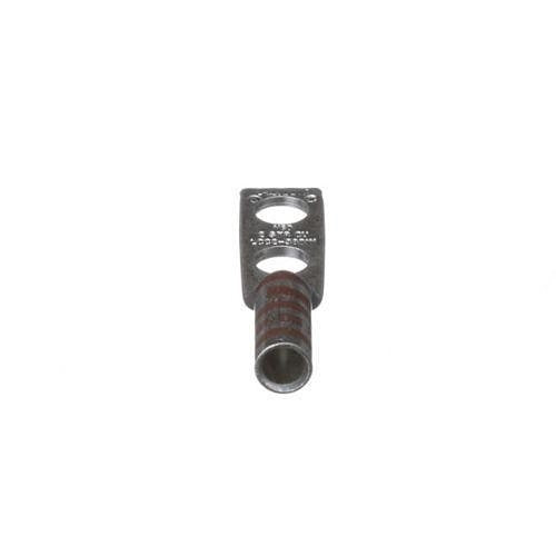 Panduit LCC2-38BW-Q Compression Connector Lug, 2-Hole, #2AWG, Copper