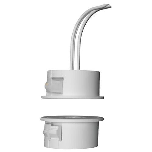 Magnasphere MSS-201C-WHT-FIRE Fire Rated Magnetic Switch with Closed Loop Contact, 3/4" Recessed Contact, 12" Leads, 5-pack, White