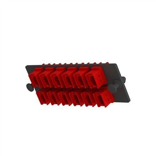 Panduit FAPH1224RDMPO Opticom 100G MPO Fiber Adapter Panel, 12-Port