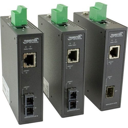 Transition Networks Unmanaged Hardened Gigabit Ethernet Media Converter Image of P6-SISTG1014