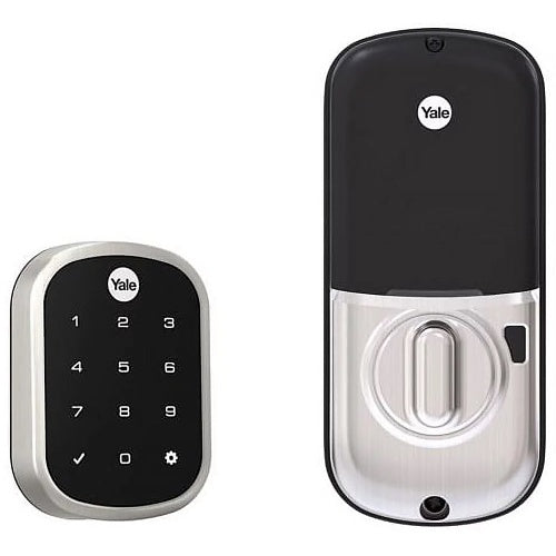 Yale YRD256-IM1-BSP Key Free Touchscreen Deadbolt, Black Suede