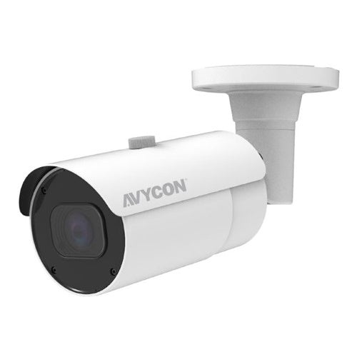 AVYCON AVC-NSB81M50 8MP LPR IP Bullet Camera, 5-50mm Varifocal Lens, IP67, White