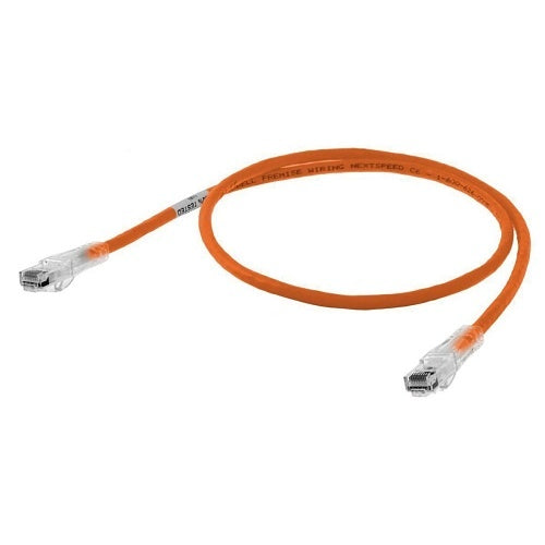 Hubbell HC6OR60 NEXTSPEED CAT6 Copper Solutions Patch Cord, Slim, 60\', Orange