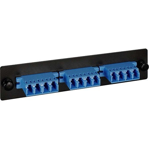 ICC 6-Port Duplex Fiber Optic Patch Panel Image of H2-FOPL16BK