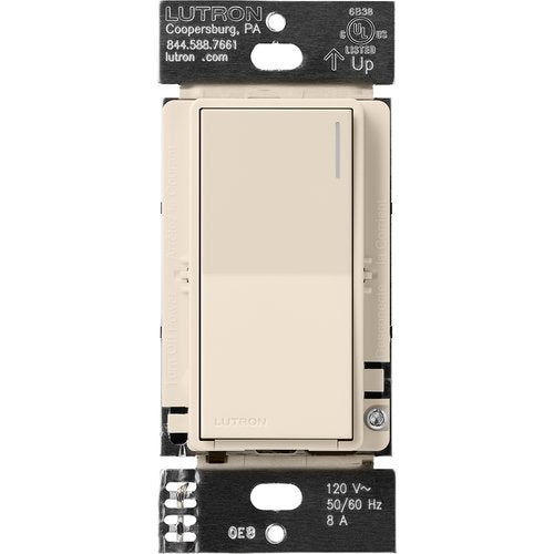 Lutron RRST-RS-LA Sunnata RF Companion Switch for RA3 Systems, Multi-Location Remote Switch, Not for Stand-Alone Use, 120V, Light Almond