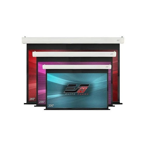 Elite Screens SK200XHW3 Saker Plus Series 200\\" Commercial Grade Electric Projection Screen, MaxWhite Screen Material