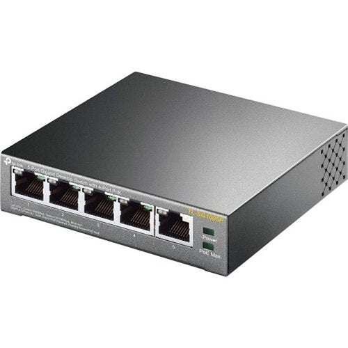 TP-Link TL-SG1005P 5-Port Gigabit Desktop Switch with 4-Port PoE+