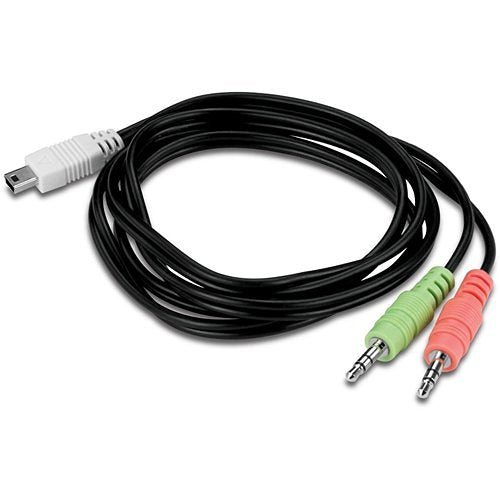 TRENDnet TK-209K 2-Port USB KVM Switch Kit with Audio, White