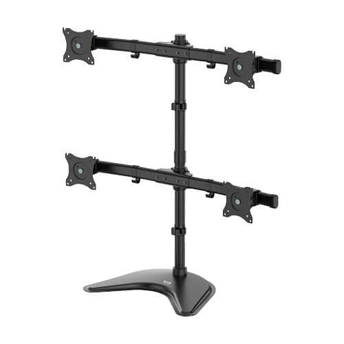 Tripp Lite DDR1327MQ Quad-Display Desktop Monitor Stand for 13\\" to 27\\" Flat-Screen Displays