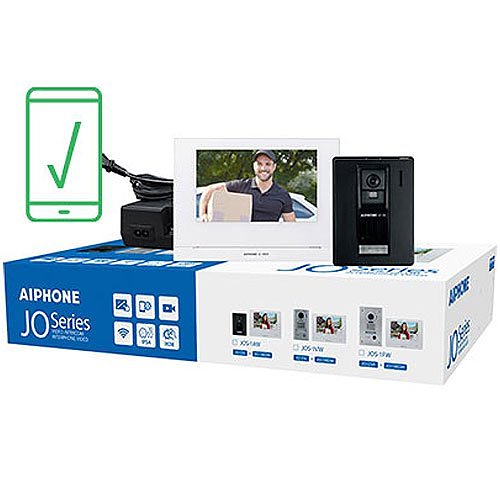 Aiphone JOS-1AW Mobile-Ready Box Set with Standard, Surface-Mount Door Station Image of AJ-JOS1AW