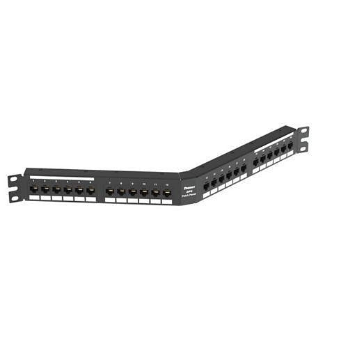 Panduit DPA24688TGY Punchdown Patch Panel Cat 6 Angled 24, Grey