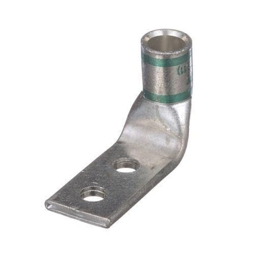 Panduit LCDX1-14AF-X Compression Connector Lug, 2-Hole, Flex, #1AWG, Copper