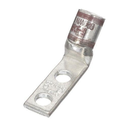 Panduit LCDXN2-14AH-E Compression Connector Lug, 2-Hole, #2AWG, Copper