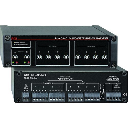 RDL RU-ADA4D Audio Distribtion Amplifier