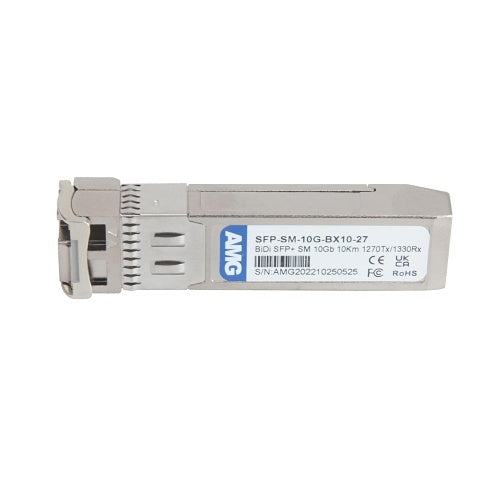 AMG Systems SFP-SM-10G-BX10-27 SFP+ Singlemode Transceiver Module 10Gb LC 1270nm Tx / 1330nm Rx, 10 km