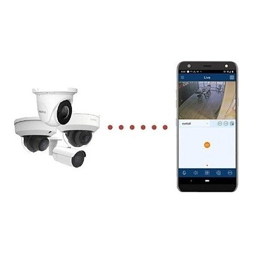 AVYCON AVC-NPV51F28 5MP IR Vandal Dome IP Camera, 2.8mm Fixed Lens, White
