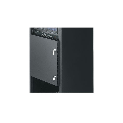 Middle Atlantic SSDR-12 SS Series Solid Security Door, 12U RMS, Black