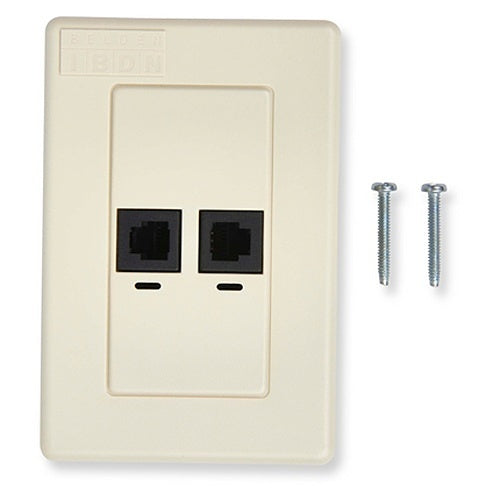 Belden AX101069 CAT6+ KeyConnect Indoor Modular Jack, T568A/B, Single-Pack, Yellow