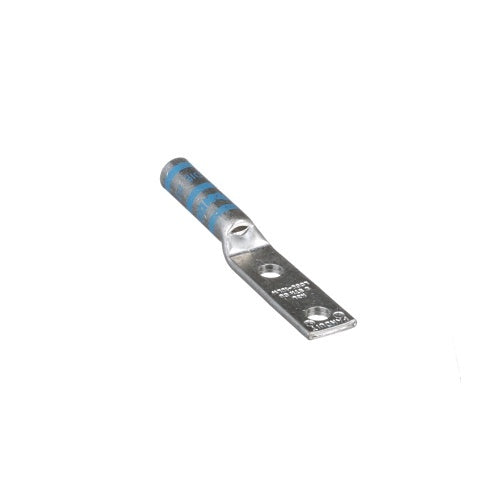 Panduit LCC6-10BW-L Compression Connector Lug, 2-Hole, #6AWG, Copper