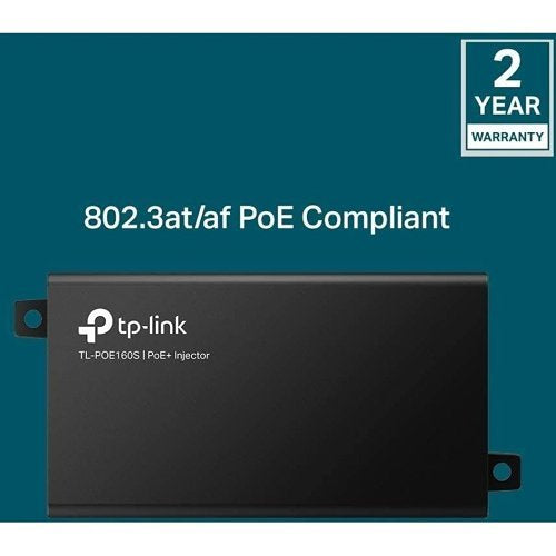 TP-Link TL-POE160S PoE+ Injector for IEEE802.3af/at Standards, 30W