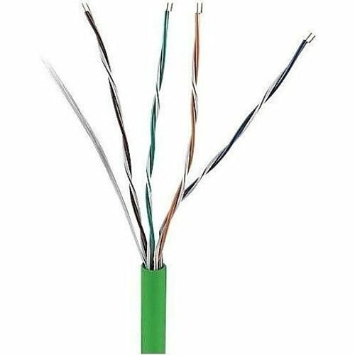 ADI PRO 0E-CMR6GNR CAT6 23/4 Solid BC Cable, Unshielded UTP, Riser CMR, FT4, 1000\' (304.8m) Express Box, Green